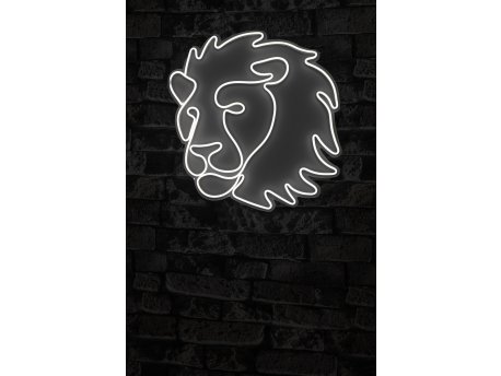WALLXPERT Dekorativna plastična LED rasveta Lion White
