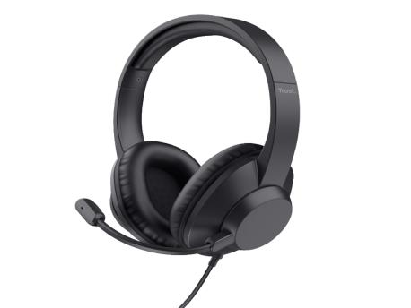 TRUST AYDA MAX slušalice, USB-C, USB-A, crna (25461)