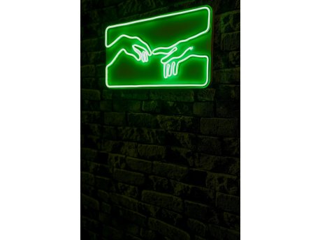 WALLXPERT Dekorativna plastična LED rasveta Creation of Adam Green