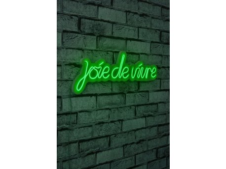 WALLXPERT Dekorativna plastična LED rasveta Joie de Vivre Green
