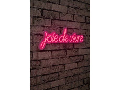 WALLXPERT Dekorativna plastična LED rasveta Joie de Vivre Pink