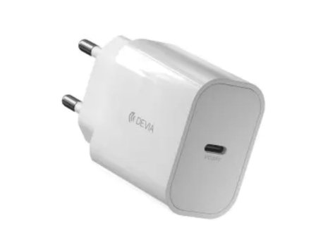 DEVIA Brzi punjač Smart PD Quick Charger, V2, 20W, Beli