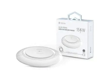 DEVIA Bežični punjač Allen Series Ultra Thin XT-117, 15W, Beli