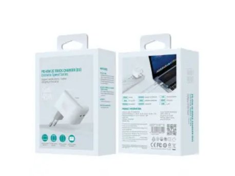 DEVIA Brzi punjač Extreme Speed PD, 45W, 2C, Beli