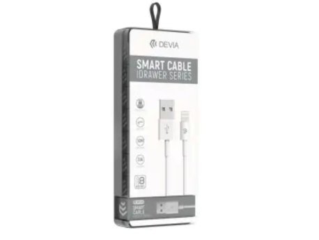 DEVIA Kabl Idrawer, Lightning, 2.1A, 1m, Beli