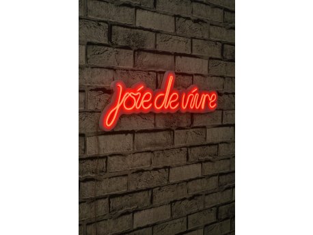 WALLXPERT Dekorativna plastična LED rasveta Joie de Vivre Red