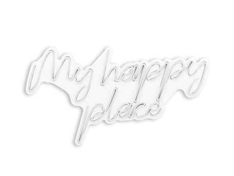 WALLXPERT Dekorativna plastična LED rasveta My Happy Place White