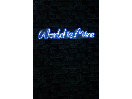 WALLXPERT Dekorativna plastična LED rasveta World is Mine Blue