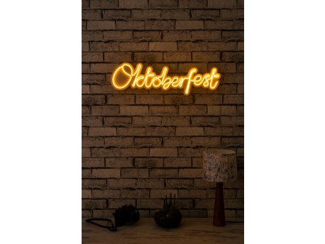 WALLXPERT Dekorativna plastična LED rasveta Oktoberfest Yellow