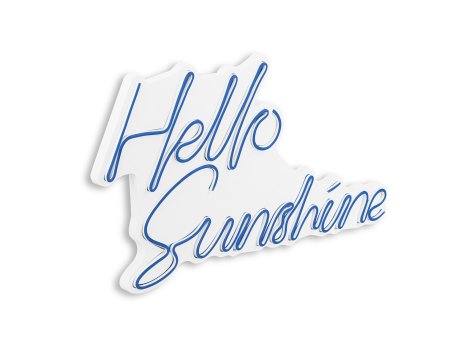 WALLXPERT Dekorativna plastična LED rasveta Hello Sunshine Blue
