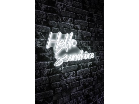 WALLXPERT Dekorativna plastična LED rasveta Hello Sunshine White
