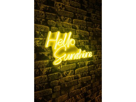 WALLXPERT Dekorativna plastična LED rasveta Hello Sunshine Yellow