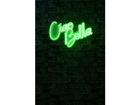 WALLXPERT Dekorativna plastična LED rasveta Ciao Bella Green