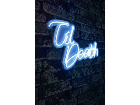 WALLXPERT Dekorativna plastična LED rasveta Til Death Blue