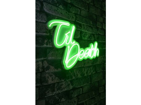WALLXPERT Dekorativna plastična LED rasveta Til Death Green