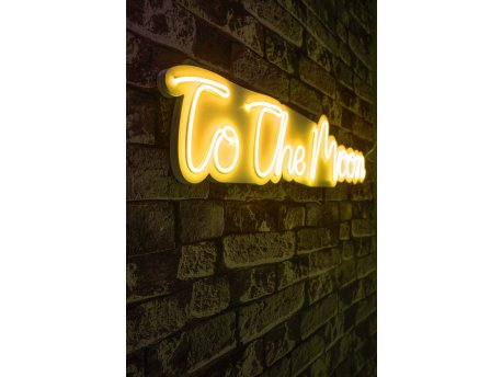 WALLXPERT Dekorativna plastična LED rasveta To the Moon Yellow