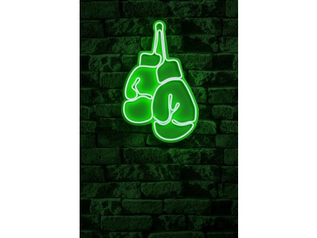 WALLXPERT Dekorativna plastična LED rasveta Boxer Green