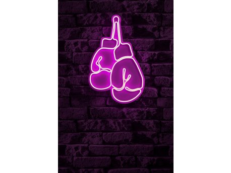 WALLXPERT Dekorativna plastična LED rasveta Boxer Pink