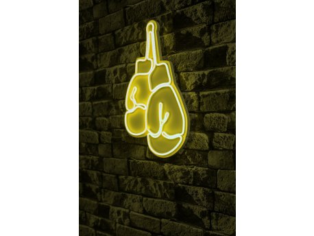 WALLXPERT Dekorativna plastična LED rasveta Boxer Yellow