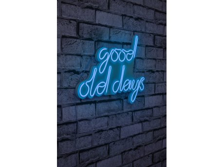 WALLXPERT Dekorativna plastična LED rasveta Good Old Days Blue