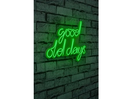 WALLXPERT Dekorativna plastična LED rasveta Good Old Days Green