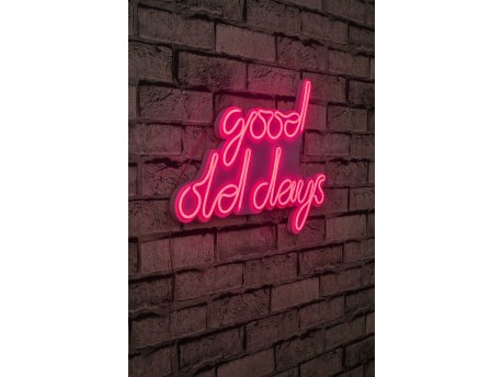 WALLXPERT Dekorativna plastična LED rasveta Good Old Days Pink