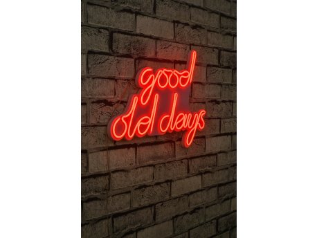 WALLXPERT Dekorativna plastična LED rasveta Good Old Days Red