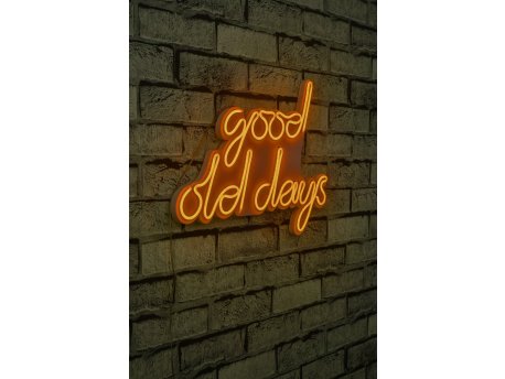 WALLXPERT Dekorativna plastična LED rasveta Good Old Days Yellow