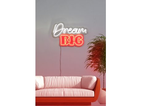 WALLXPERT Dekorativna plastična LED rasveta Dream Big Multicolor