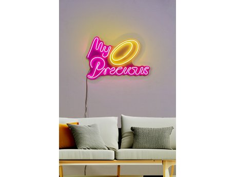 WALLXPERT Dekorativna plastična LED rasveta My Precious Pink Yellow