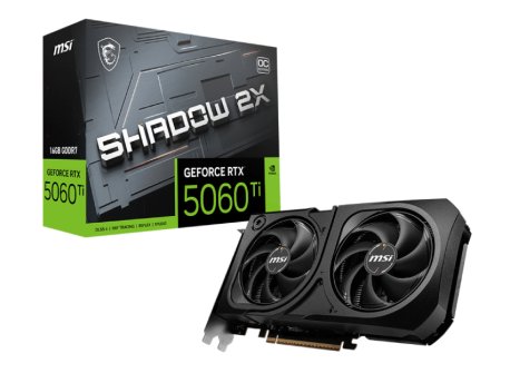 MSI GeForce RTX 5060 Ti SHADOW 16GB 128bit RTX 5060 Ti 16G SHADOW 2X OC PLUS