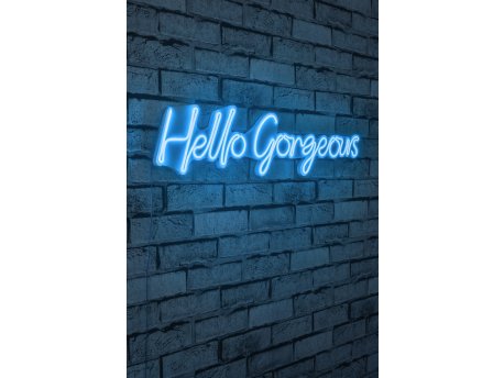 WALLXPERT Dekorativna plastična LED rasveta Hello Gorgeous Blue