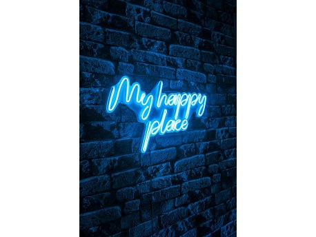 WALLXPERT Dekorativna plastična LED rasveta My Happy Place Blue