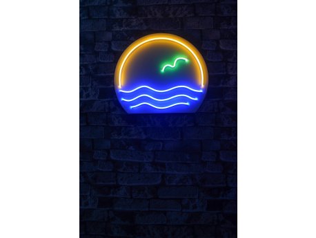 WALLXPERT Dekorativna plastična LED rasveta Bahamas Blue Green Yellow