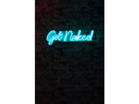 WALLXPERT Dekorativna plastična LED rasveta Get Naked Blue