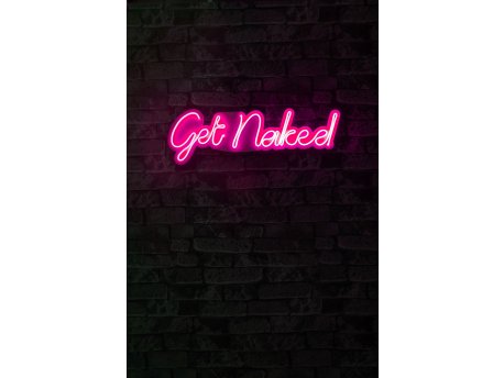 WALLXPERT Dekorativna plastična LED rasveta Get Naked Pink
