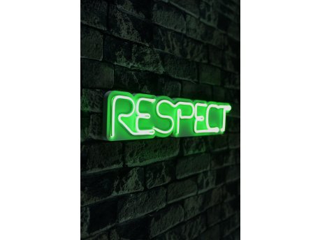 WALLXPERT Dekorativna plastična LED rasveta Respect Green