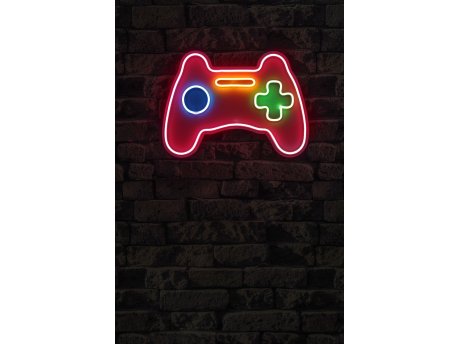 WALLXPERT Dekorativna plastična LED rasveta Play Station Gaming Controller Pink