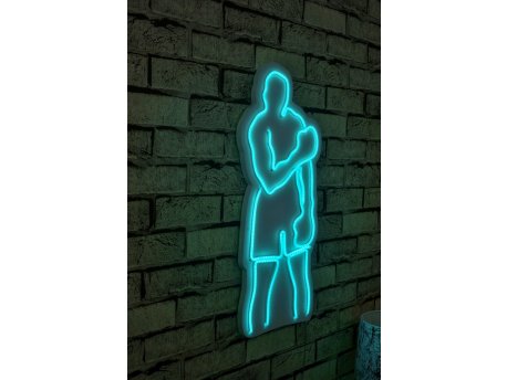 WALLXPERT Dekorativna plastična LED rasveta Muhammed Ali Blue