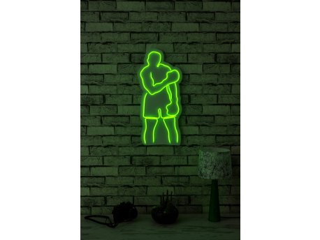 WALLXPERT Dekorativna plastična LED rasveta Muhammed Ali Green
