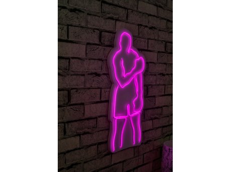 WALLXPERT Dekorativna plastična LED rasveta Muhammed Ali Pink