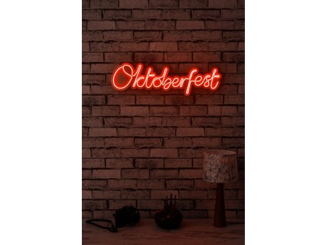 WALLXPERT Dekorativna plastična LED rasveta Oktoberfest Red