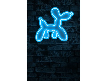 WALLXPERT Dekorativna plastična LED rasveta Balloon Dog Blue