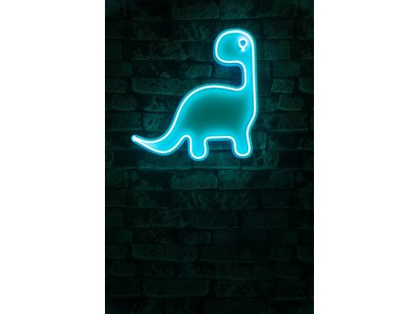 WALLXPERT Dekorativna plastična LED rasveta Dino the Dinosaur Blue
