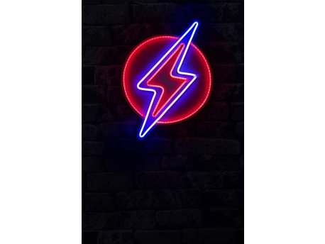 WALLXPERT Dekorativna plastična LED rasveta Flash Red Blue