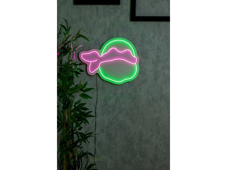 WALLXPERT Dekorativna plastična LED rasveta Ninja Pink