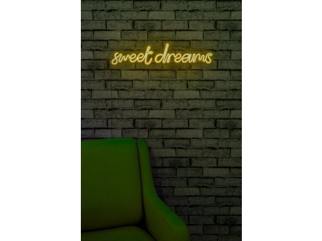 WALLXPERT Dekorativna plastična LED rasveta Sweet Dreams Yellow