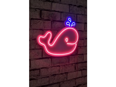 WALLXPERT Dekorativna plastična LED rasveta Baby Whale