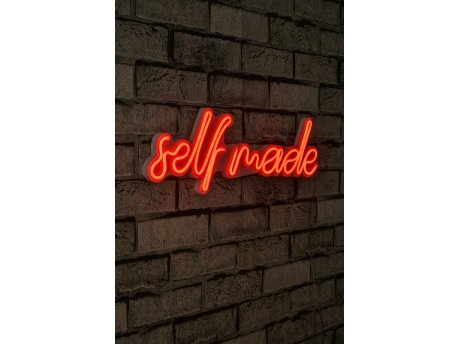 WALLXPERT Dekorativna plastična LED rasveta Self Made Red