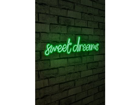 WALLXPERT Dekorativna plastična LED rasveta Sweet Dreams Green